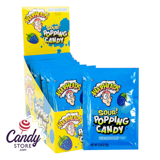 Warheads Sour Blue Raspberry Pop Candy 0.33oz - 20ct